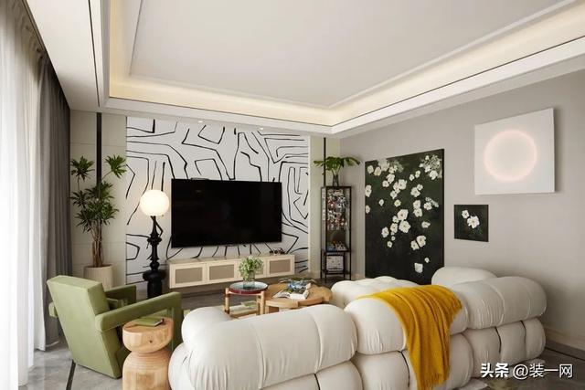 房屋浪漫布置圖片(95平米法式風格裝修，輕奢浪漫居所，姐妹們的夢想小家)(圖2)