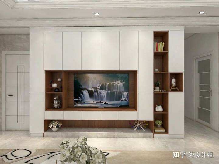 想要客廳更能裝？看看收納電視墻，裝修設(shè)計(jì)參考來(lái)了！