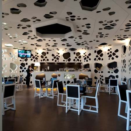 咖啡店裝修效果圖 來自葡萄牙的幾何藝術空間