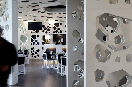咖啡店裝修效果圖 來自葡萄牙的幾何藝術空間