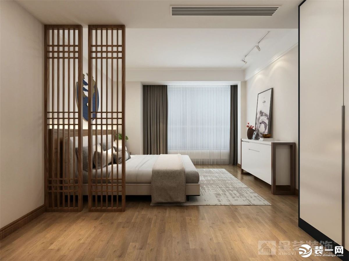 《【摩登4平臺app登錄】桂林星藝裝飾120㎡中式禪意風(fēng)格住宅 仿木瓷磚效果一絕！》