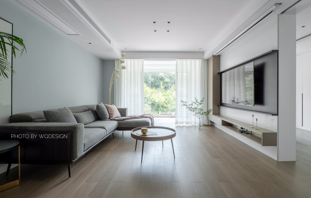 客廳窗簾裝修效果圖光景丨實(shí)用至上，但儀式感也不能北歐極簡客廳設(shè)計(jì)圖片賞析