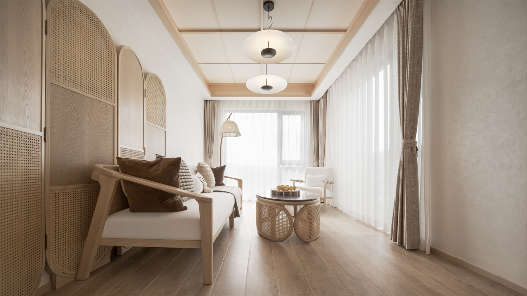 有一種詩意，叫做竹林風(fēng)，90㎡新中式大宅，入戶便是詩情畫意