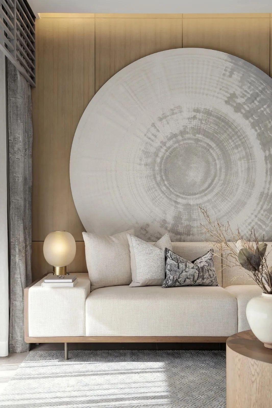 100㎡新中式，簡約原木風(fēng)的空間，加入中式的軟裝，安靜又禪意