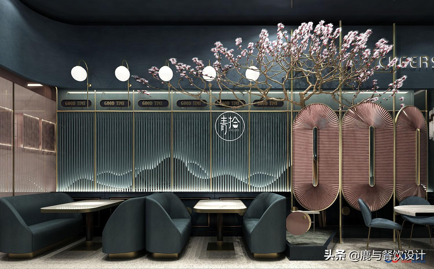 餐廳設(shè)計的時候背景墻如何進行搭配？鹿與餐飲設(shè)計