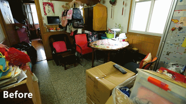 44㎡兩房變?nèi)?，挖掘新空間解決三代四口居住難題