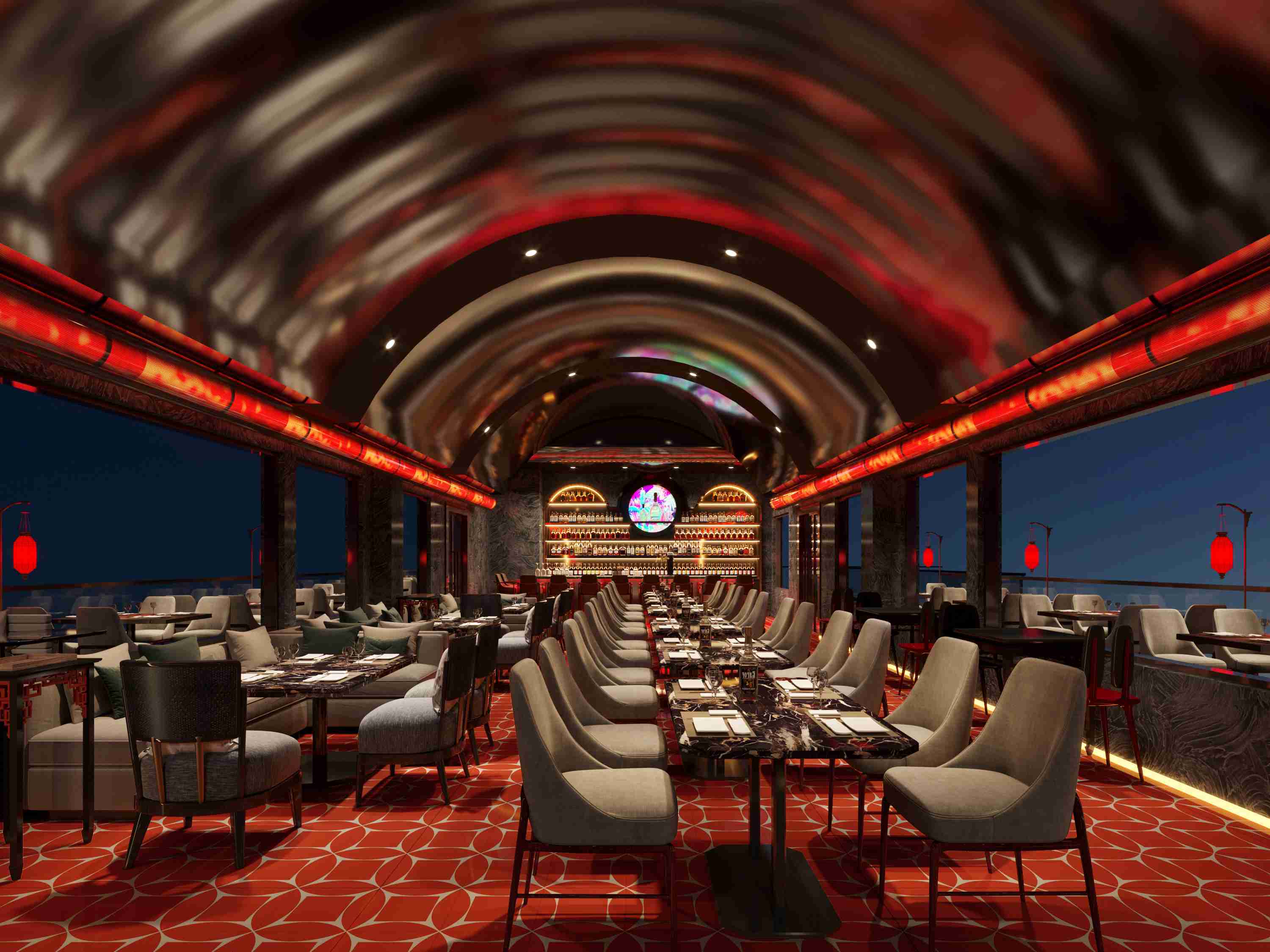 極簡風格餐飲門面裝修