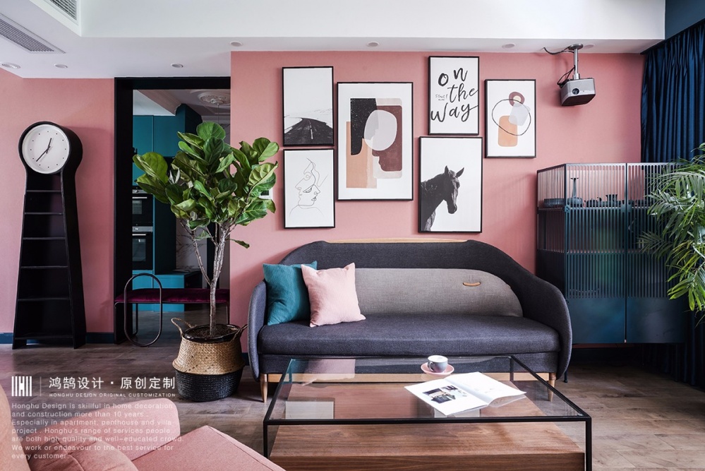 客廳沙發(fā)裝修效果圖摩登混搭客廳實景圖潮流混搭客廳設計圖片賞析