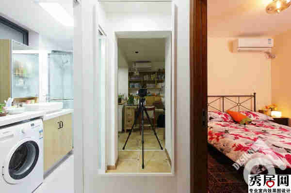 臥室?guī)l(wèi)生間中間墻掛鏡子風水好不好 臥室?guī)鶋γ娓鼟扃R子裝修效果圖