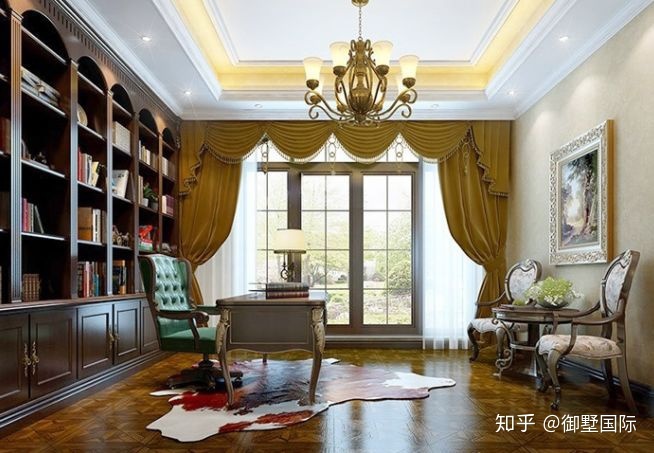 歐式別墅書房設(shè)計(jì)，各有千秋