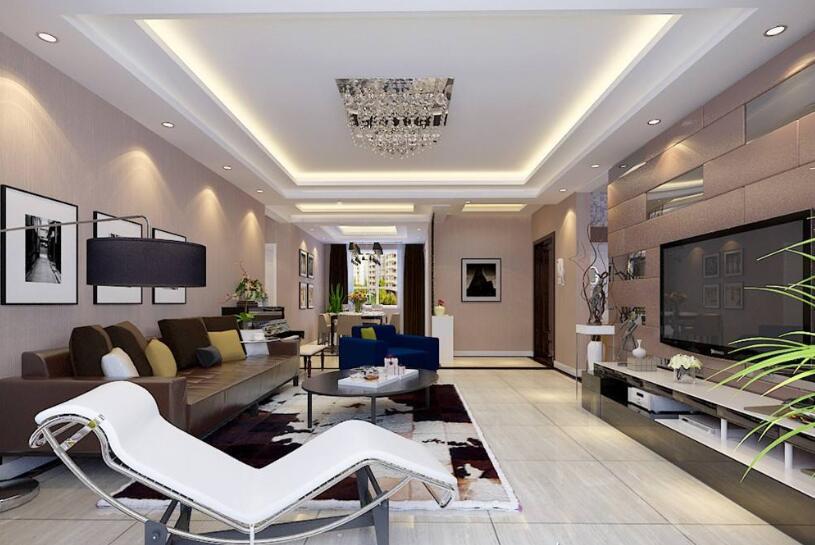 8套簡歐風(fēng)格客廳裝修效果圖，現(xiàn)代家裝里的輕奢主義