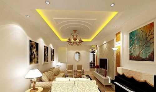 【太原客廳裝修】參考這6種方案，不吊頂也檔次感！