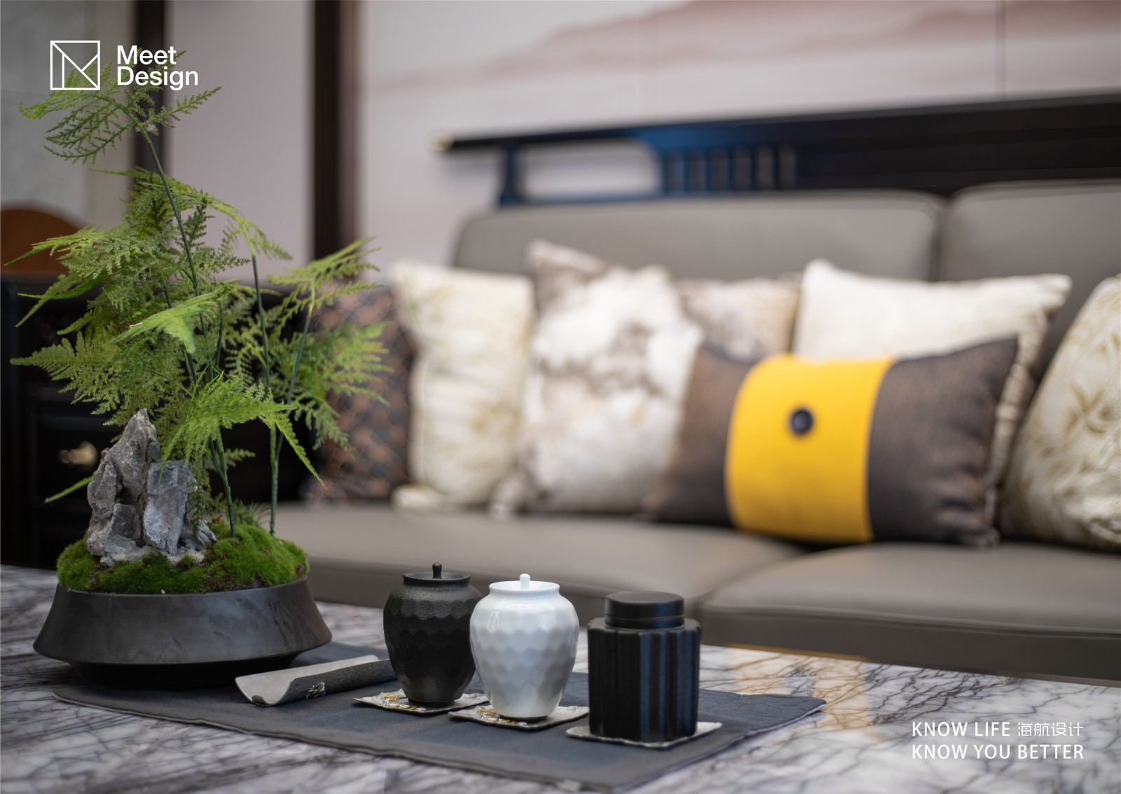 客廳裝修效果圖品“新中”風(fēng)骨，享悠然人生中式現(xiàn)代客廳設(shè)計(jì)圖片賞析