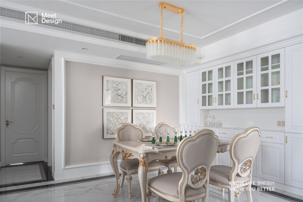 廚房1裝修效果圖優(yōu)雅歐式，帶你探秘融化在奶油里歐式豪華餐廳設計圖片賞析