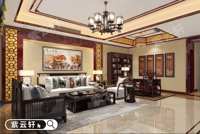 經(jīng)典簡約古典中式裝修設(shè)計(jì)案例，傳統(tǒng)韻味十足，大戶型就該這么裝