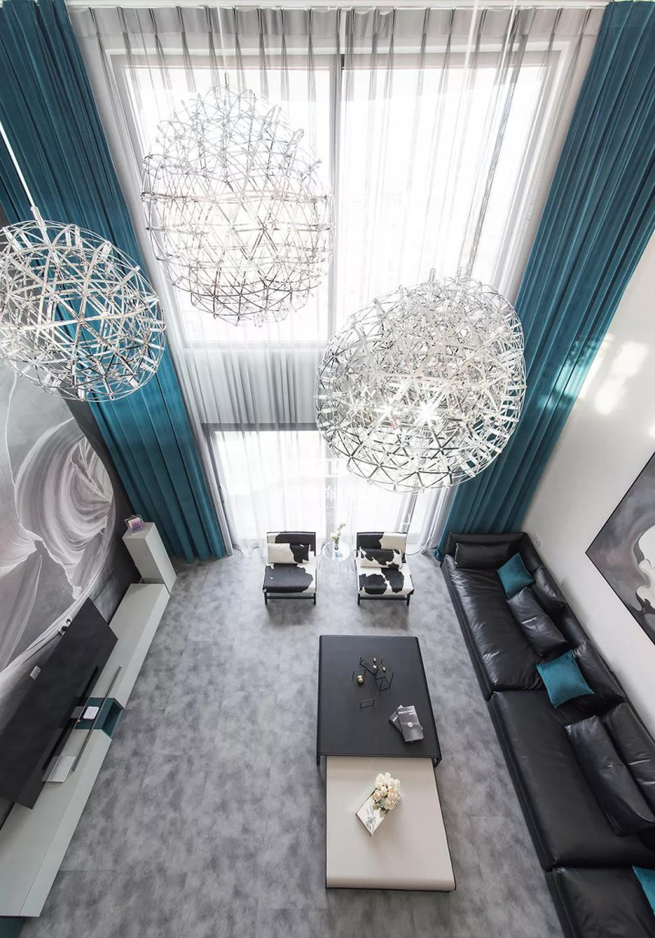 貴陽裝修：躍層效果堪比別墅，難怪老婆非要吵著做中空客廳！