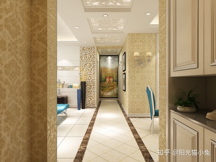 簡(jiǎn)歐風(fēng)格電視墻裝修效果圖片_歐式裝修效果圖_簡(jiǎn)歐吊頂裝修效果圖片