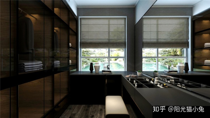 別墅裝修樣板房，衣帽間設計講究多