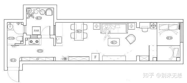 60平米小戶型，客廳臥室全開放，榻榻米高低床，比多一間房還實(shí)用