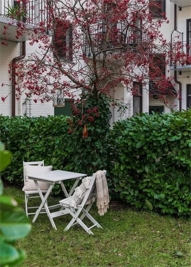 老公堅持把房子買在一樓，96平還帶個小院，完工效果太漂亮了吧