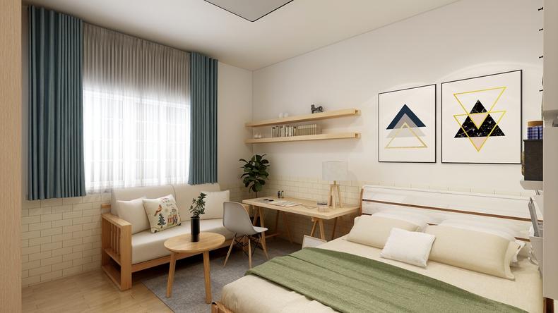 畢業(yè)改造20㎡出租屋，房東免我一月租