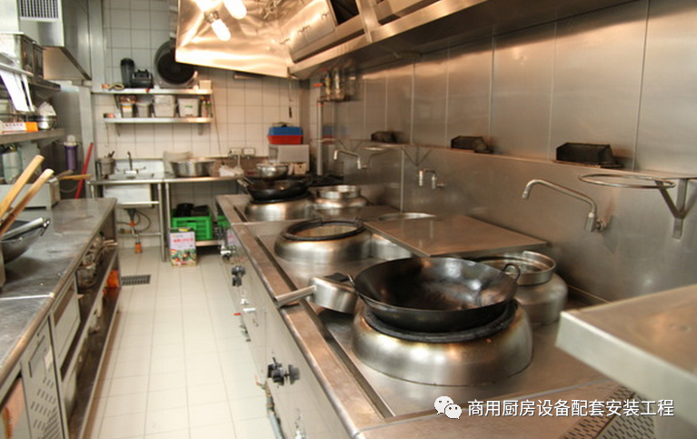 小飯店廚房設計效果圖案例，飯店廚房設計平面圖