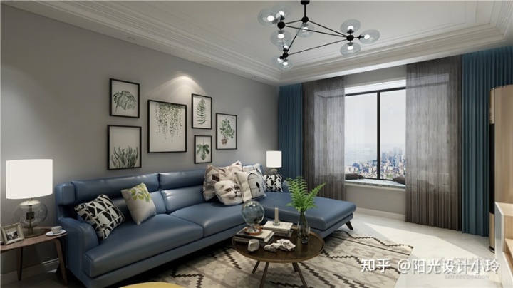 北歐風(fēng)格裝修效果圖！93平超美！小兩口共同打拼，太羨慕了