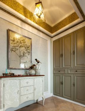 美式鞋柜裝修效果圖 別墅鞋柜效果圖